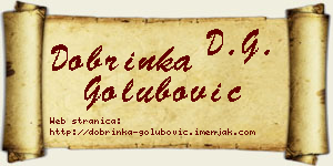 Dobrinka Golubović vizit kartica
